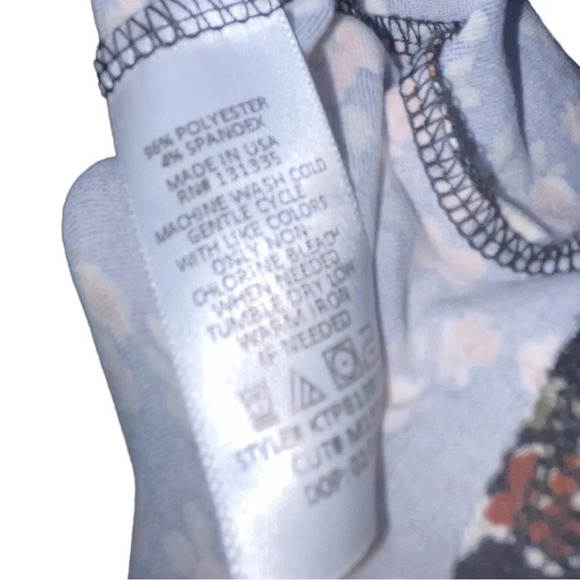 Socialite Curve Blouse Floral Short Sleeve Baby Doll Top Size 5x Bohemian Spring - Picture 5 of 6